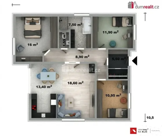 Prodej rodinného domu, Hostišová, 114 m2