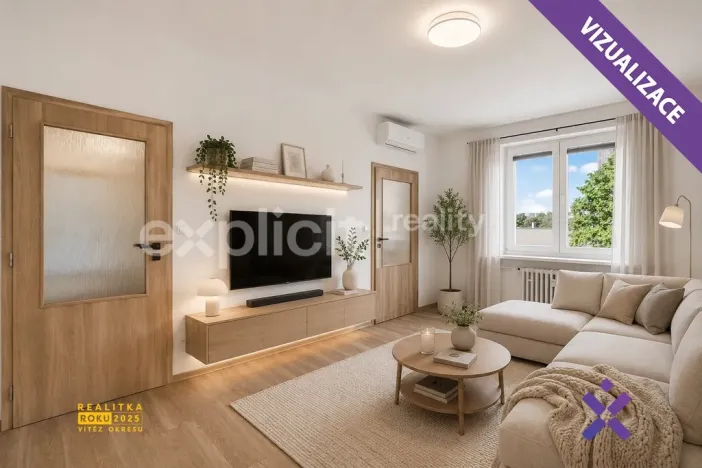 Prodej bytu 2+1, Prostějov, Krapkova, 54 m2