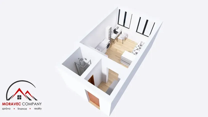 Pronájem bytu 1+kk, Ostrava, Sokolská třída, 21 m2