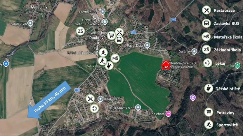 Prodej chaty, Doubravčice, Trampská, 46 m2