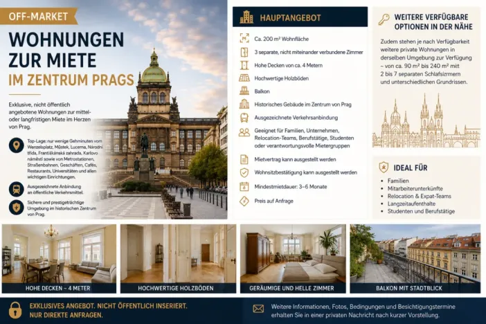 Pronájem bytu 4+1, Praha - Nové Město, Václavské náměstí, 200 m2