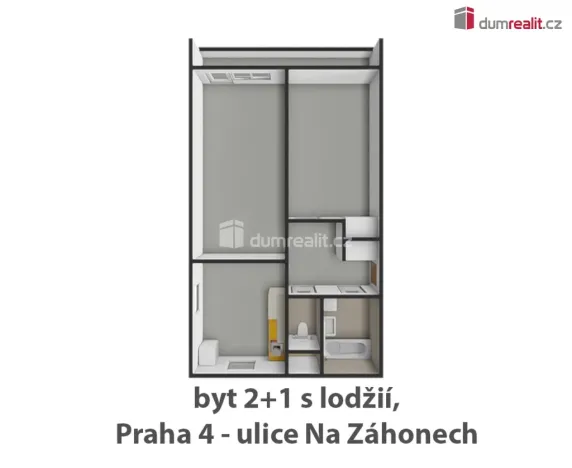 Pronájem bytu 2+1, Praha - Michle, Na záhonech, 59 m2