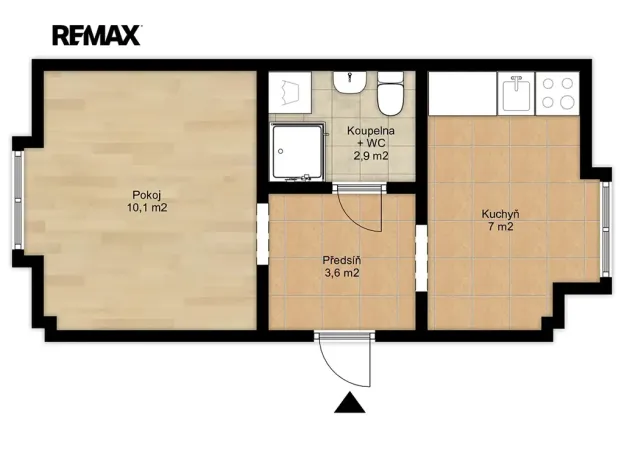 Prodej bytu 1+1, Jeseník, Kostelní, 24 m2