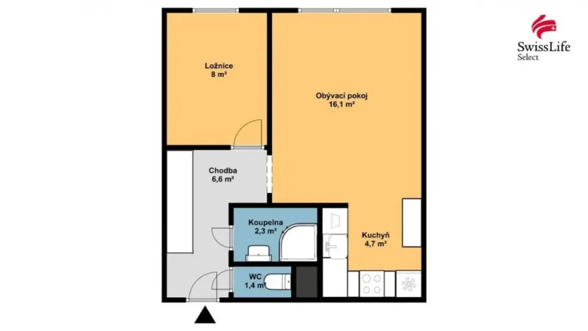 Prodej bytu 2+kk, Kladno, Švédská, 39 m2