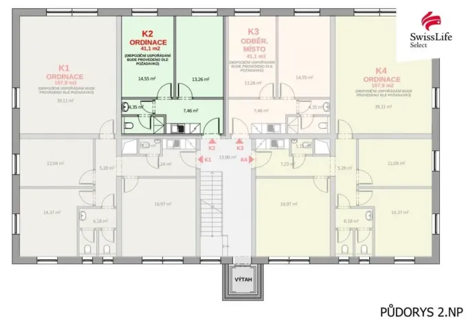 Prodej kanceláře, Polná, 41 m2