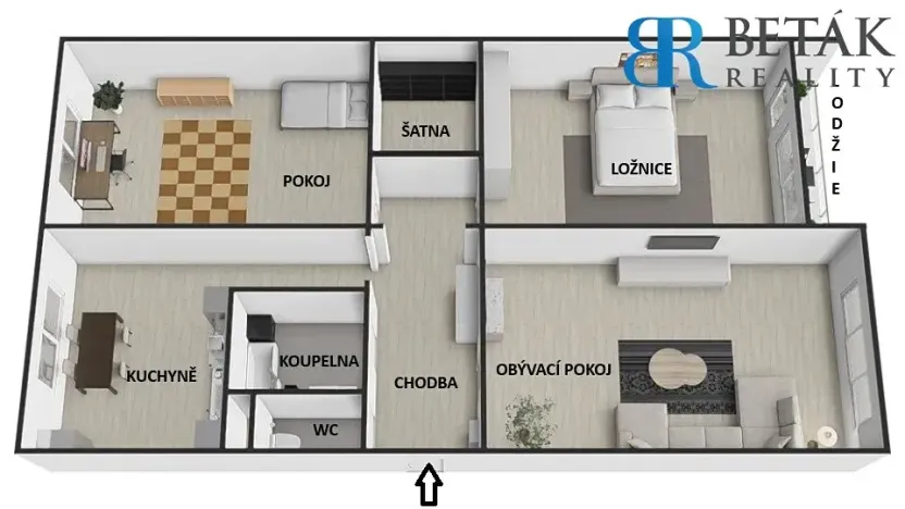 Prodej bytu 3+1, Přerov, Sokolská, 77 m2