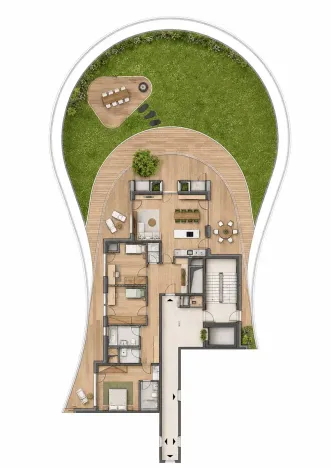 Prodej bytu 4+kk, Praha - Radlice, U Komína, 117 m2