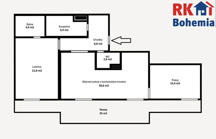 Prodej bytu 3+kk, Nehvizdy, Vyšehořovická, 90 m2