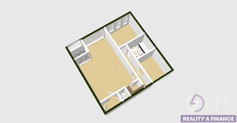 Pronájem bytu 3+kk, Praha - Podolí, Jeremenkova, 99 m2