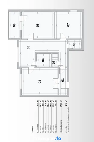 Prodej bytu 3+1, Znojmo, Horníčkova, 74 m2