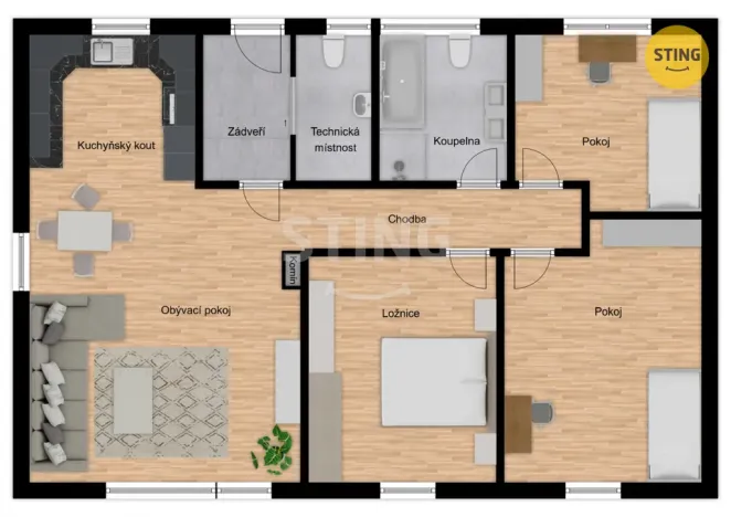 Prodej rodinného domu, Rychvald, Jabloňová, 93 m2