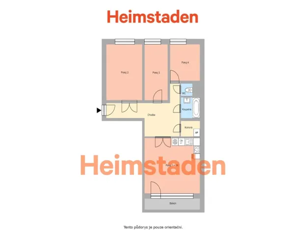 Pronájem bytu 3+1, Albrechtice, Hornická, 77 m2