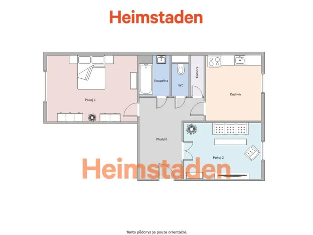 Pronájem bytu 2+1, Havířov - Město, Pavlovova, 54 m2