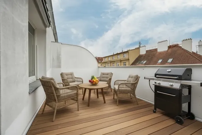 Pronájem bytu 1+1, Praha - Žižkov, Baranova, 49 m2