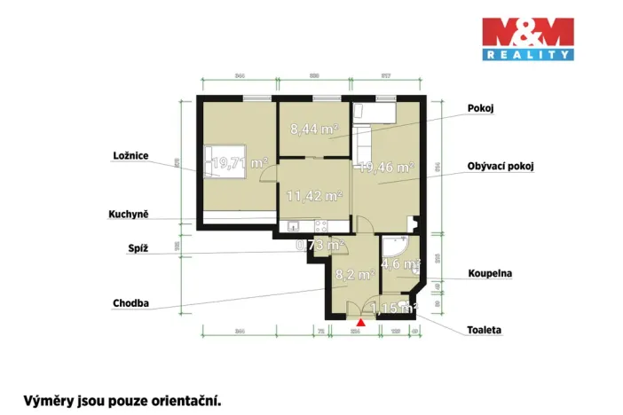 Prodej bytu 3+kk, Plzeň - Jižní Předměstí, Vrchlického, 73 m2