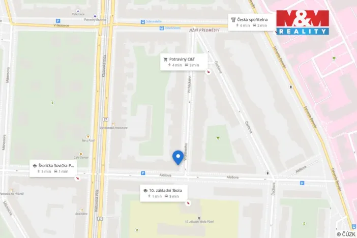 Prodej bytu 3+kk, Plzeň - Jižní Předměstí, Vrchlického, 73 m2