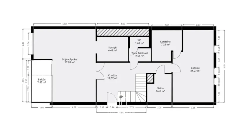 Prodej bytu 4+kk, Praha - Michle, Ohradní, 138 m2