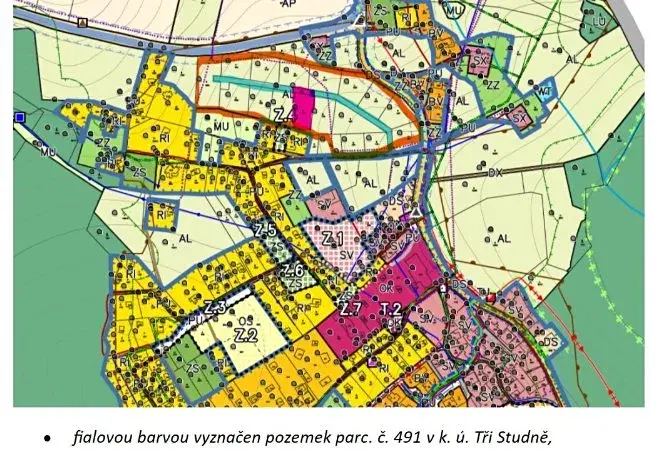 Prodej pozemku pro bydlení, Tři Studně, 1456 m2