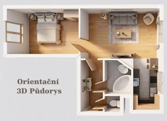 Prodej bytu 2+kk, Příbram - Příbram VII, Březohorská, 44 m2
