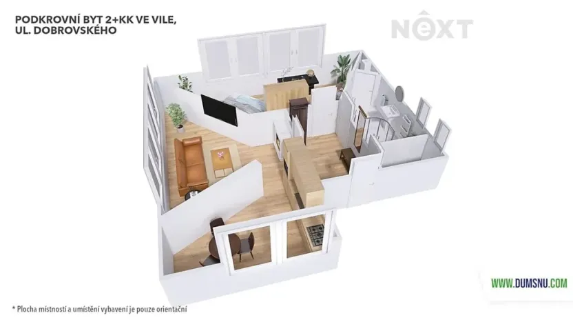 Pronájem bytu 2+kk, Šumperk, Dobrovského, 67 m2
