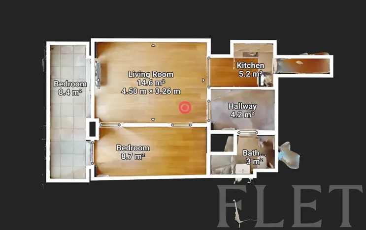 Pronájem bytu 2+kk, Praha - Košíře, Hlaváčkova, 40 m2