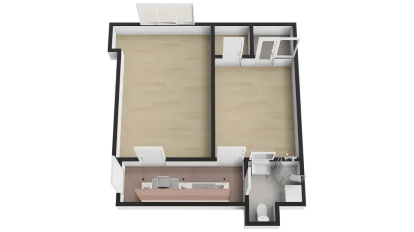 Prodej bytu 2+1, Praha - Žižkov, Jeseniova, 45 m2