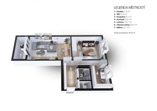 Prodej bytu 2+1, Ostrava - Hrabůvka, Provaznická, 50 m2