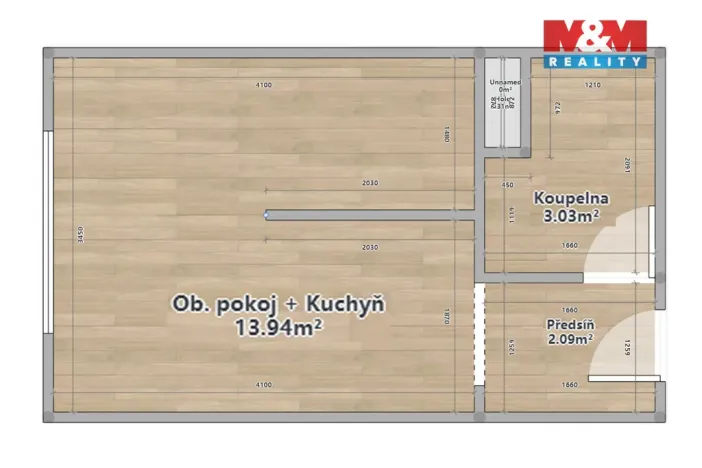 Pronájem bytu 1+kk, Kdyně, Markova, 20 m2