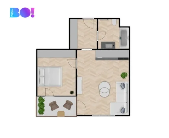 Pronájem bytu 2+kk, Ostrava, Důlní, 61 m2