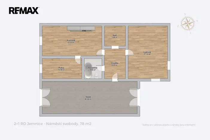 Prodej rodinného domu, Jemnice, náměstí Svobody, 78 m2