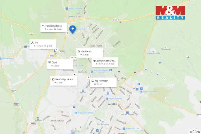 Prodej bytu 3+1, Nový Bor - Arnultovice, Gen. Svobody, 97 m2