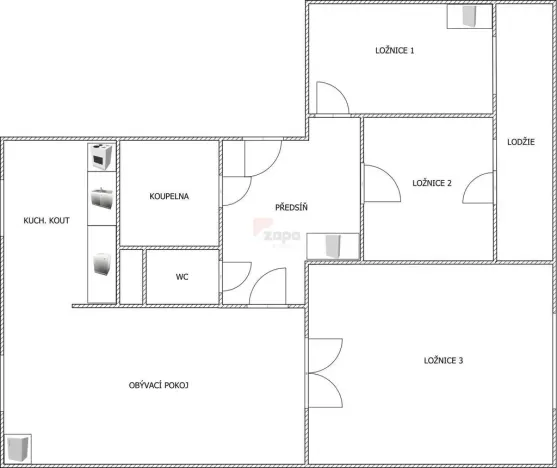 Pronájem bytu 4+kk, Praha - Záběhlice, Bělčická, 75 m2