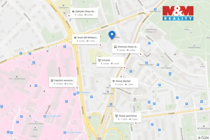 Prodej bytu 3+1, Olomouc - Nová Ulice, Wolkerova, 73 m2
