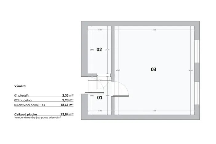 Prodej bytu 1+kk, Praha - Bohnice, V Zámcích, 35 m2