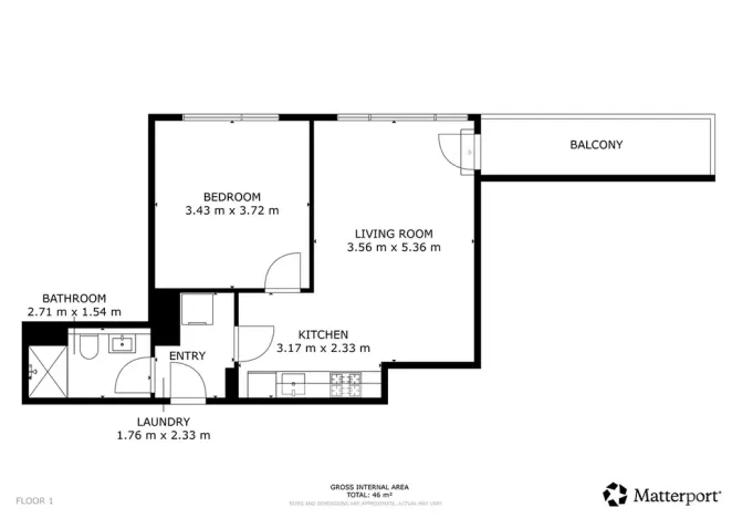Pronájem bytu 2+kk, Praha - Kamýk, Hodkovická, 47 m2