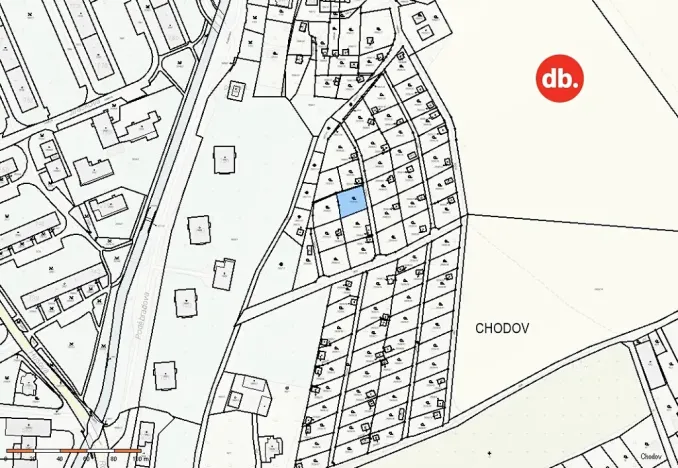 Prodej zahrady, Chodov, 368 m2