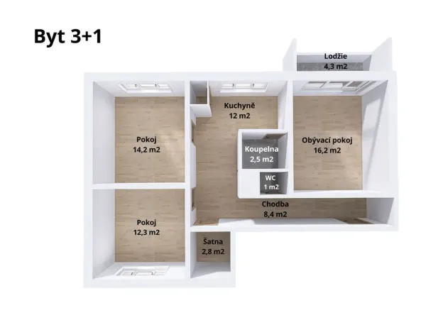 Prodej bytu 3+1, Libina, 76 m2