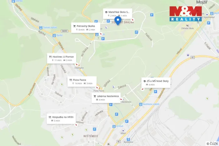 Pronájem bytu 1+1, Ústí nad Labem - Mojžíř, Peškova, 35 m2
