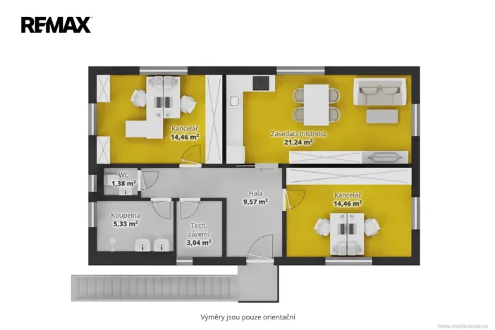 Pronájem kanceláře, Úvaly, Maroldova, 70 m2