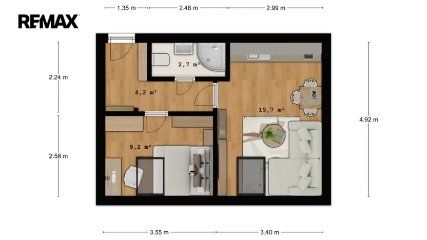 Prodej bytu 2+kk, Lanškroun - Žichlínské Předměstí, Dobrovského, 35 m2
