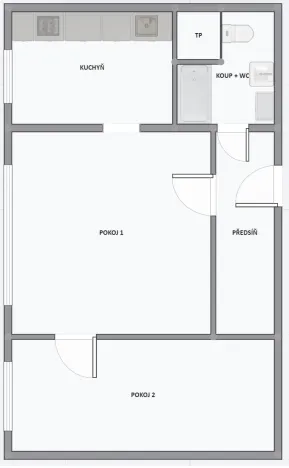 Prodej bytu 2+1, Ostrava, Markova, 45 m2