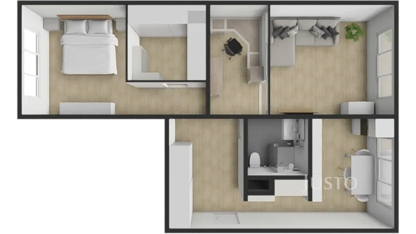 Prodej bytu 2+1, Písek - Budějovické Předměstí, Budovatelská, 66 m2