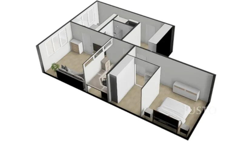 Prodej bytu 2+1, Písek - Budějovické Předměstí, Budovatelská, 66 m2