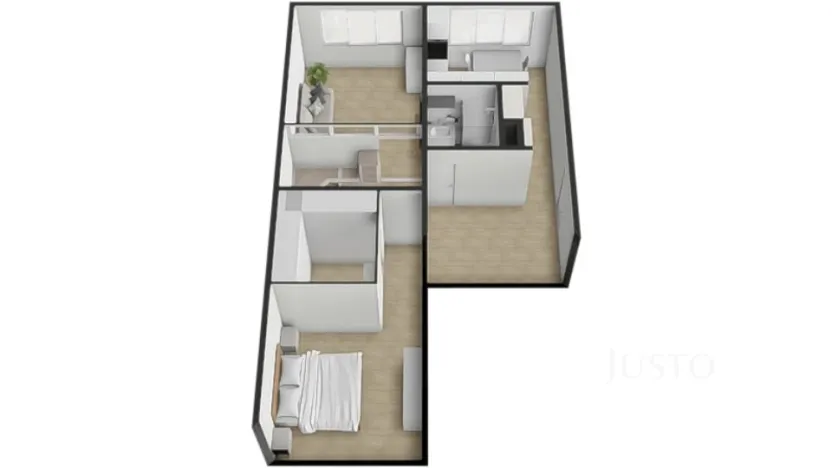 Prodej bytu 2+1, Písek - Budějovické Předměstí, Budovatelská, 66 m2