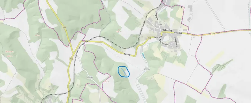Prodej lesa, Silůvky, 1519 m2