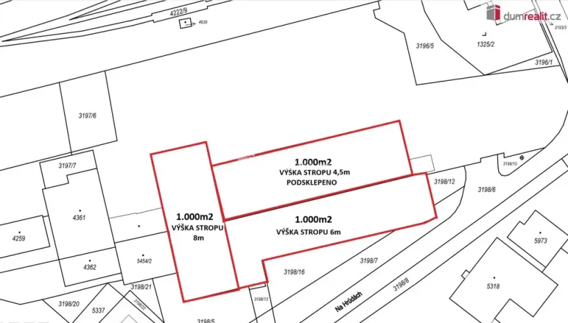 Pronájem skladu, Břeclav, Na Hrůdách, 3000 m2