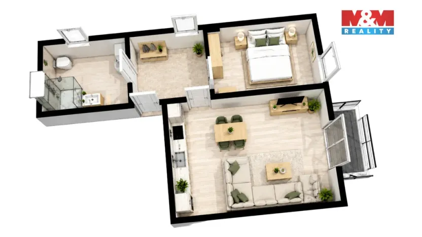 Prodej bytu 2+kk, Golčův Jeníkov, Chotěbořská, 44 m2