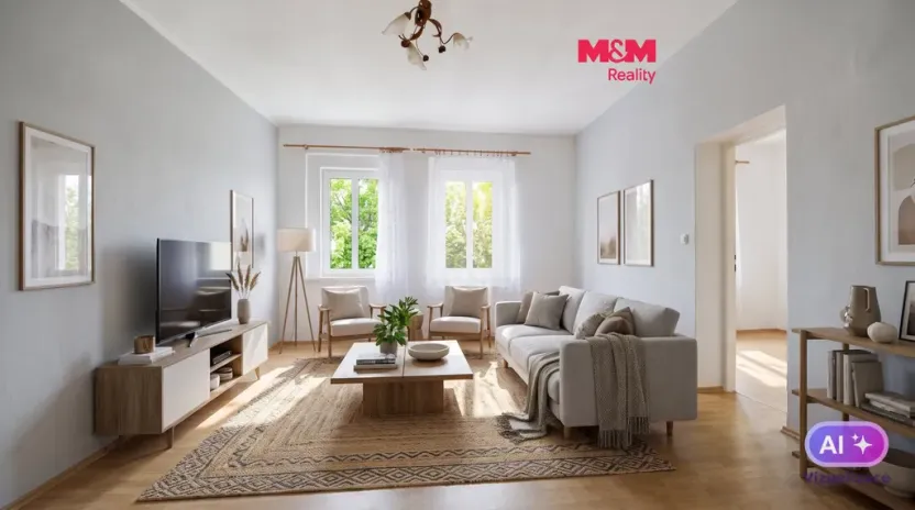 Prodej bytu 2+1, Chabařovice, Husovo náměstí, 88 m2