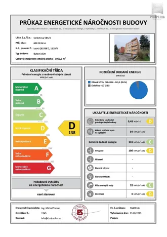 Pronájem bytu 3+1, Brno, Seifertova, 74 m2