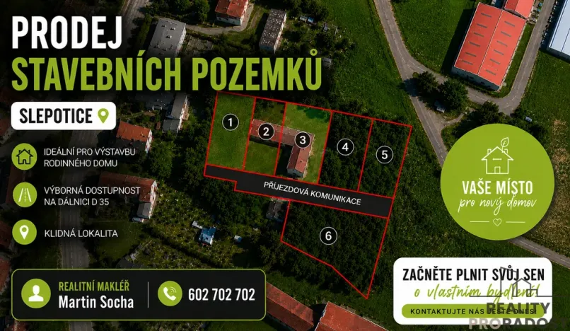 Prodej pozemku pro bydlení, Slepotice, 4338 m2